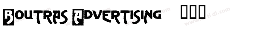Boutras Advertising字体转换